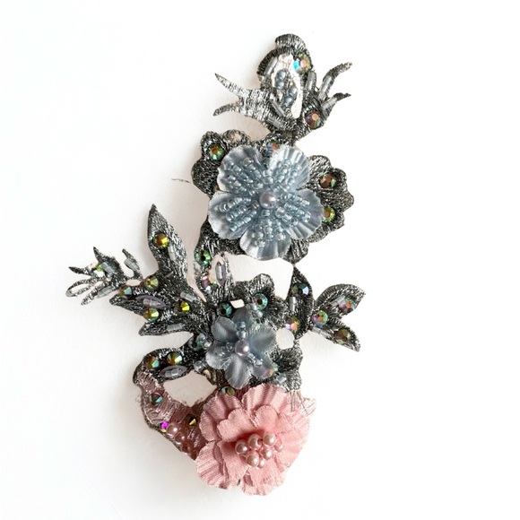 Glamour Floral Embellished Two-Piece Lyrical Dance Costume Sz SC - Picture 4 of 5